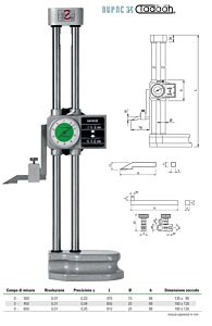 Truschini a due colonne con comparatore Serie MicroMet con doppio contatore