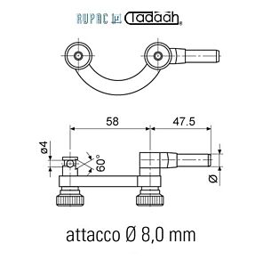 2349999 Supporto di centraggio attacco Ø8,0 mm        