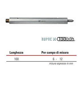 Verlängerung für mechanik Messschrauben Serie MicroMet, Länge 100 mm für Messbereich 6-12 mm