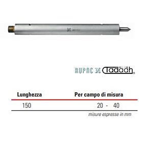 Verlängerung für mechanik Messschrauben Serie MicroMet, Länge 150 mm für Messbereich 20-40 mm