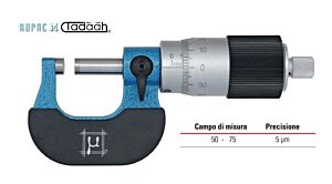 2766075 RUPAC Micrometri per esterni Serie MicroMet PLUS con tamburo grande.-50-75