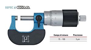 2766100 RUPAC Micrometri per esterni Serie MicroMet PLUS con tamburo grande.-75-100