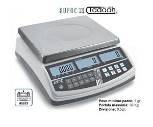 4713005 RUPAC Bilancia contapezzi serie CPB Digitronic PLUS, modello base per uso professionale, massimo conteggio 60.000 pezzi.