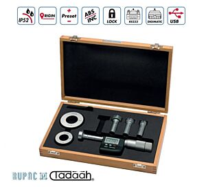 Set di micrometri per interni a 3 punte digitali Serie Mahr, con uscita dati Marconnect