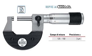 2551150 RUPAC Micrometro per esterni in esecuzione di elevata accuratezza Serie MicroMet Plus -125-150