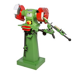 NEBESS2-AP Cast iron Industrial bench grinder machine with tool for sharpening drills, three-phase induction motor - Complete with whells