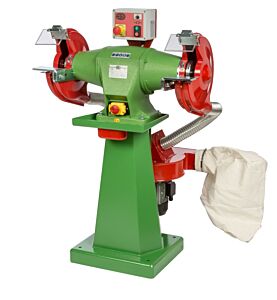 NEBES SA-7 Smerigliatrice industriale a colonna in ghisa con impianto di aspirazione - Motore trifase ad induzione 3700W per mole 400x50x40 mm