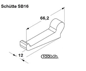 16 890 d Nasello per tornio plurimandrino Schütte modello serie SB16