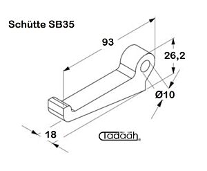 SB 35 890 Nasello per tornio Plurimandrino Schütte modello serie SB 35