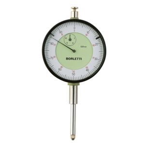 BORLETTI SC25ATT Comparatore centesimale a quadrante corsa lunga analogico con attacco posteriore campo di misura 25mm, risoluzione 0.01mm