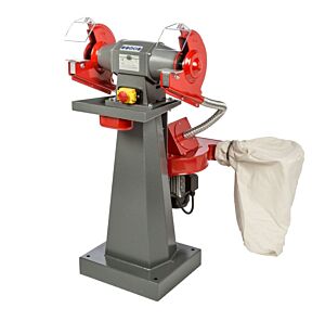 SEA-10 Smerigliatrice industriale NEBES serie SEA in alluminio con aspiratore e colonna - Motore monofase ad induzione 750W per mole 200x25x20 mm