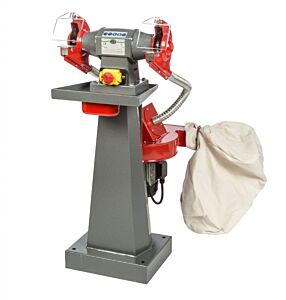 SEA-2 Smerigliatrice industriale NEBES serie SEA in alluminio con aspiratore e colonna - Motore trifase ad induzione 750W per mole 200x25x20 mm