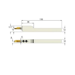 SEMV1212H5 Portautensile con gambo quadro 12x12mm Tiny Tools Carmex per tornitura interna con sede utensile Ø5