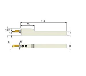 SEMV1212H6 Portautensile con gambo quadro 12x12mm Tiny Tools Carmex per tornitura interna con sede utensile Ø6