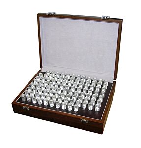 VOGEL 006.761 Set di spine calibrate in acciaio temprato, precisione 0,002, lunghezza 50 mm, misure da 10,0 a 16,0 mm