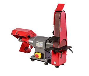 NEBES SL1-P-MF Tisch-Bandschleifer kombiniert mit einer Poliermaschine, 230V Einphasen-Induktionsmotor - Band 1000x50mm und Bürste 200x25x20mm