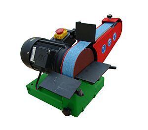 NEBES SL-1 Levigatrice a nastro da banco per lavori leggeri di rifinitura su metallo, ferro, legno, plastica e vetroresina - Motore a induzione monofase 220V Nastro 1000x50 mm