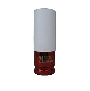 17970021 AIRTEC Bussola sottile rivestita in plastica in acciaio di alta qualità con attacco da 1/2", lunghezza 21mm realizzata per l'utilizzo su avvitatori