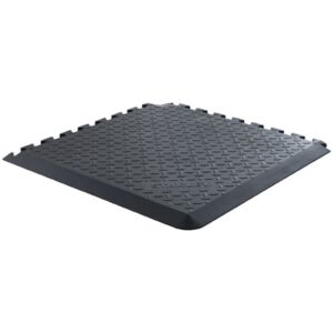 UNICOMOFRT STANLEY UMT2424E - Tappetino componibile anti-fatica d’angolo, 60x60x1,5cm