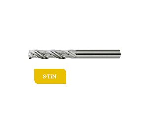 TD-1.253-N Punta a elica da Ø3.00 a Ø14.00 in metallo duro corta a 3 taglienti con gambo cilindrico, profondita di foratura pari a 1.5xØ rivestite S-TiN