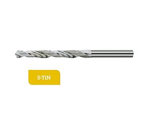 TD-1.300-0530N Punta a elica in metallo duro Ø5.3 a 2 taglienti con gambo cilindrico rivestita S-Tin