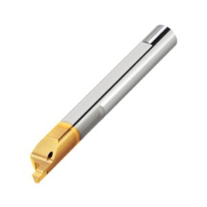 MFR-C Micro Bareni destri per scanalatura frontale con rompitruciolo per esecuzione all'interno del foro Tiny Tools Carmex in metallo duro non rivestito K20, rivestito BXC o BMK, selezionare la dimensione d1 per il foro e L1 per la profondità