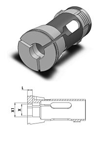 Spezial Greifer Zange mit interner Schritt für  Gildemeister GM16AC