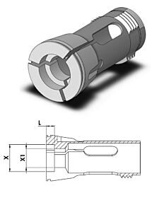 Spezial Greifer Zange mit externer Schritt für  Gildemeister GM16AC