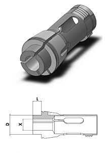 Spezial Greifer Zange mit Vorbau für Gildemeister GM16AC