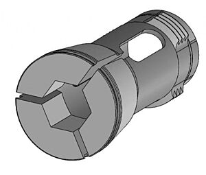 Q0001870 Pick-up collet HEXAGONAL suitable for Gildemeister DMG-Mori GM16AC - AtcB 21x1.5 60° - Lenght 51.5mm