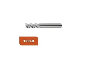 TM-3.345-1400C Fresa elicoidale in metallo duro Ø14 a tre taglienti taglio al centro con gambo cilindrico DIN 6535, rivestita TiCN-B
