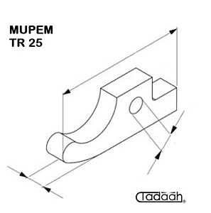 Nasello per tornio monomandrino MUPEM - TR 25