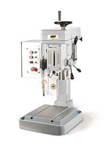IMMVE118 IM Industrie Meccaniche, Trapano - Maschiatrice da banco LTF - foratura acciaio diametro Max 18mm, maschiatura acciaio M14x1.75 - corsa del mandrino 100mm - potenza kW = 0.75 - attacco mandrino Cono morse 2 con variazione elettronica