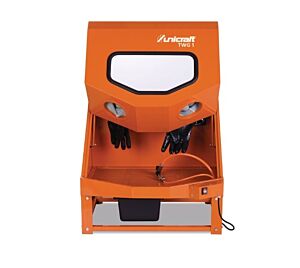 UNICRAFT 6220001 - Cabina lavapezzi per pulire e sgrassare parti automobilistiche, fornita con pistola pneumatica, flusso detergente 0,8 l/min, modello TWG 1