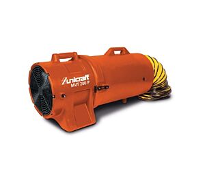 UNICRAFT 6261021 - Set ventilatore portatile assiale con grande ventola, volume aria 1560 m³/h, tubo da 5 m in dotazione, modello MVT 200 P SET