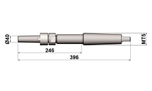 148-40.00 Mandrino per alesatore a manicotto d1=40, cono morse CM5 DIN 217