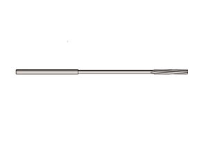 230-02.00-R Alesatore a macchina H7 Ø2 con codolo cilindrico Ø2 h8, taglienti elica sinistra 6° EXTRA LUNGO, rivestito FUTURA