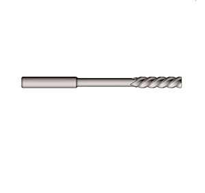 225-20.00-R Alesatore a macchina Ø20 H7, con codolo cilindrico Ø16 h8, taglienti elica sinistra 42° forma E, Z=4, rivestita Futura nano