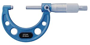 002-891 Micrometro per esterni verniciato, campo di misura 25-50mm - Vite D= 6.5 - Passo filetto 0.5mm (1GIRO=0.5mm)