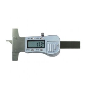 009.515 Calibro digitale per smussi a 45° in acciaio inox temprato con base diritta, per smusso max 10 mm e risoluzione 0,01 mm