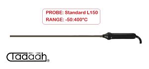 VG963-903E Sonda Standard L150 tipo "K" -50°/400°C 