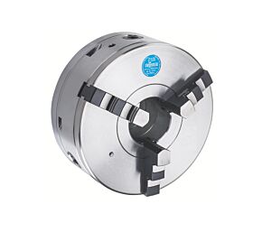 RÖHM 180267 Mandrino autocentrante manuale ZS Hi-Tru per tornitura e rettifica, regolazione fine, set griffe 3 per interni ed esterni, DIN 6350 attacco cilindrico, forma A  - Diametro esterno 200mm