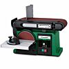 HOLZSTAR 5903152 Levigatrice a nastro e disco 250W, modello BTS 151 V, monofase 230V, per bordi lunghi, superfici frontali, curve, tagli obliqui e superfici piane ad angolo retto, dimensioni nastro 914x100 mm