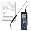 PCE Instruments PCE-HPT 1-ICA Datalogger di temperatura a 1 canale con sensore Pt100 Classe A a 4 fili, software e certificato ISO