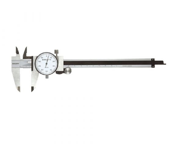 BORLETTI COD22S Calibro con orologio, risoluzione 0.02mm - Campo di misura:  0-200mm