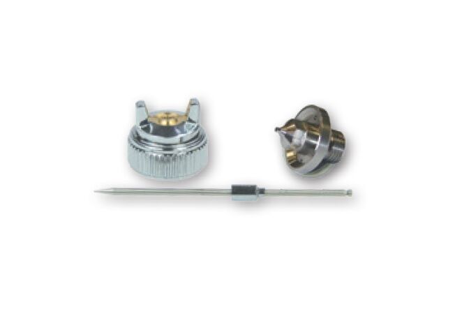ASTURO 00904XXSR Spare parts for airbrush H2010: Needle, cap, nozzle - Nozzle diameter at choice 0.5 - 0.8 - 1.0mm