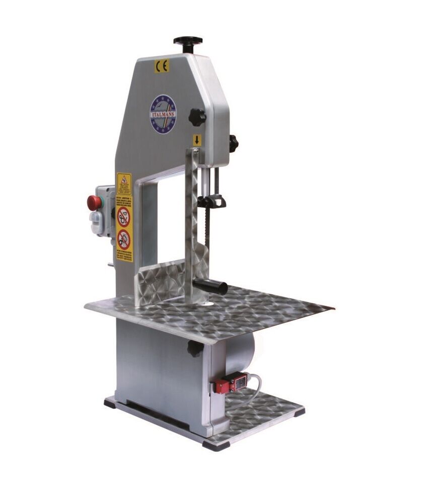 MOD.SO155APCE Professional bone bandsaw Miska, for cutting meat with bones, frozen meat, poultry, fish, high performance, power 0.75 kW, ideal for restaurants, hotels, communities, canteens, butchers