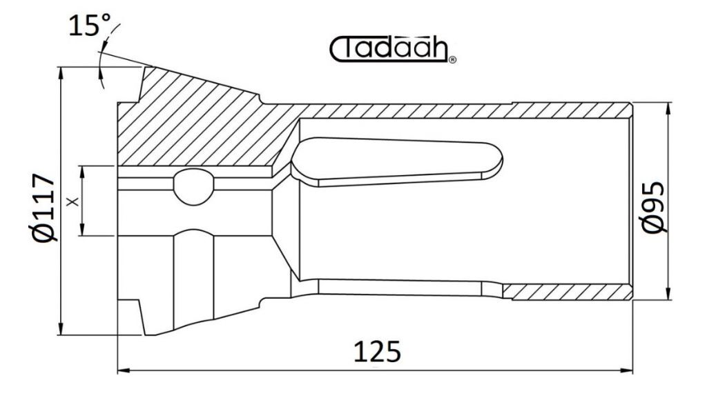 Pinza stringibarra a compressione per torni automatici a camme monomandrino e monomandrino a CNC