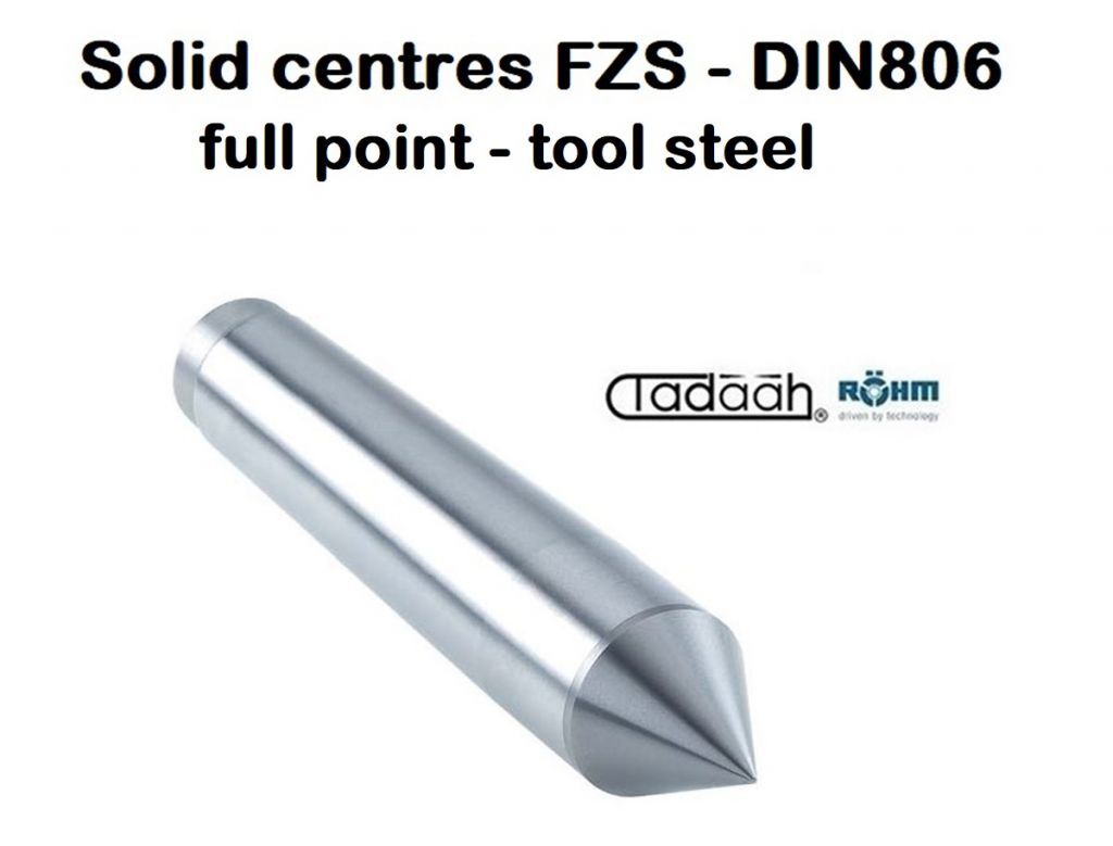 Solid centre Röhm FZS - DIN 806, mount MT, full point in tool steel
