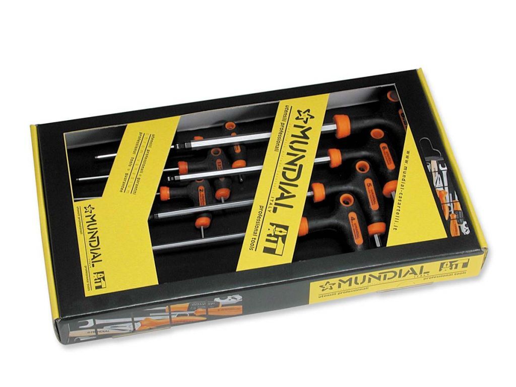 0344.280 SERIE 7 CHIAVI TORX A “T”  ESAGONALI CON IMPUGNATURA BICOMPONENTE 